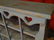 WOOD WALL DISPLAY SHELF, BLUE DISTRESSED FINISH WITH - 3