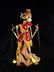 INDONESIAN BALINESE WOOD PUPPET, ARMS ON STICKS, APPROX