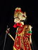 INDONESIAN BALINESE WOOD PUPPET, ARMS ON STICKS, APPROX - 2