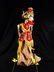 INDONESIAN BALINESE WOOD PUPPET, ARMS ON STICKS, APPROX - 5