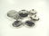 6 PC INDIVIDUAL ASHTRAYS WITH LIDS, INCLUDES 2 ROUND