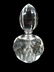 CRYSTAL PERFUME BOTTLE, APPROX 4.5"H