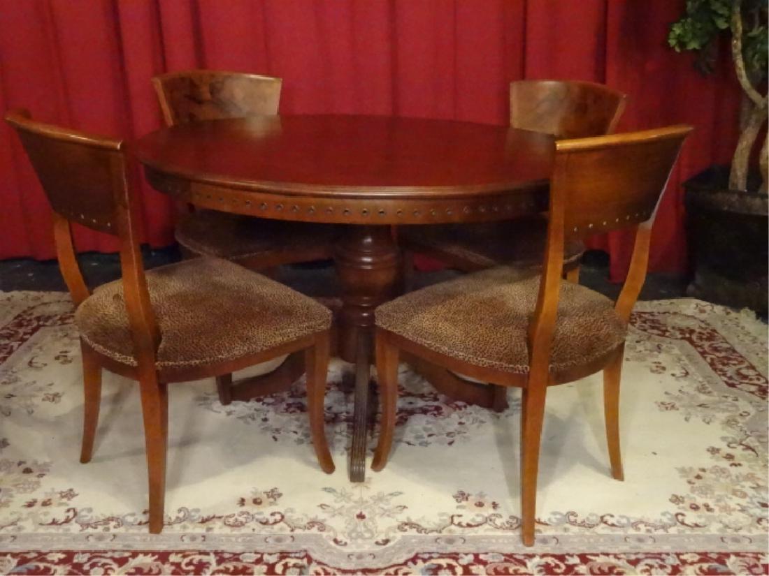 5 PC HARRIS MARCUS DINING TABLE AND 4 CHAIRS, MADE IN (1 of 8)