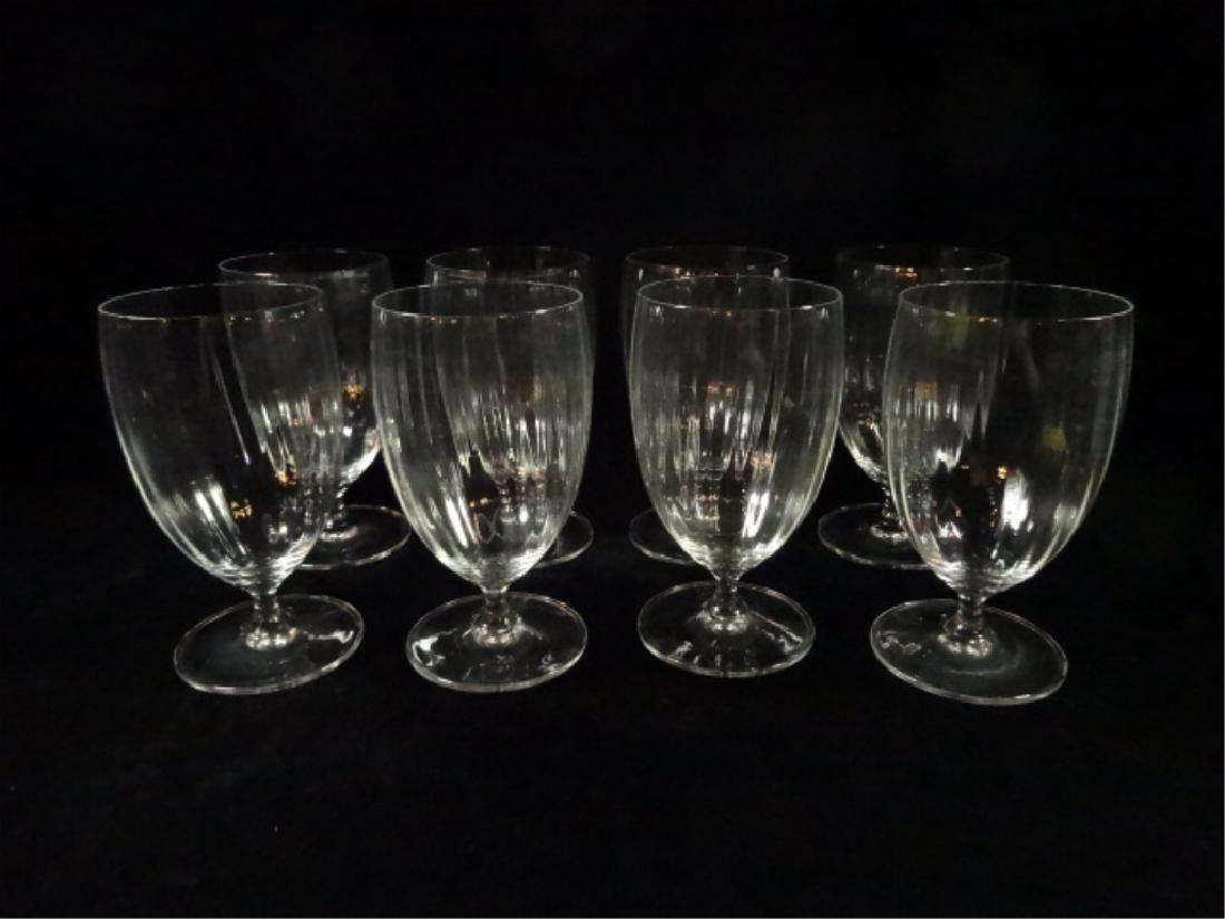 8 PC CRYSTAL WATER GOBLETS, APPROX 6.5"H, SKU190.06 (1 of 3)