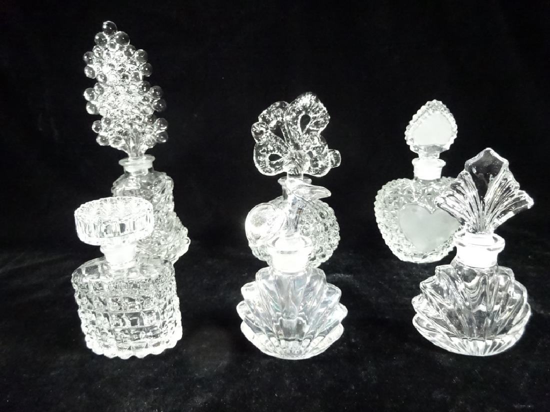 6 PC ASSORTED PERFUME BOTTLES, TALLEST APPROX 7.75"H, (1 of 8)
