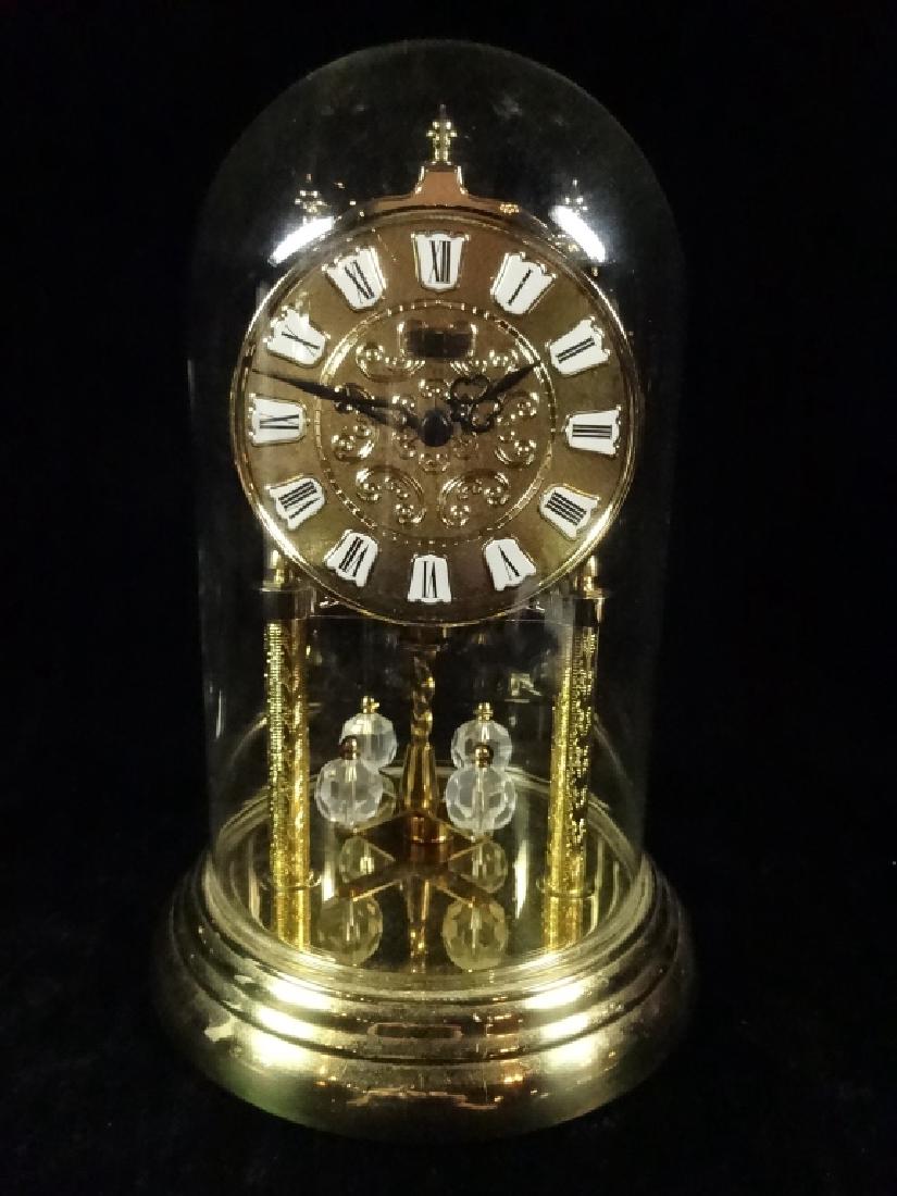 HOWARD MILLER ANNIVERSARY CLOCK WITH DOME, APPROX 9"H, (1 of 6)