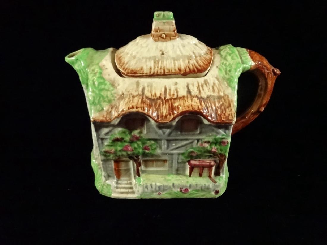CERAMIC COTTAGE FORM TEAPOT WITH LID, MADE IN JAPAN, (1 of 6)