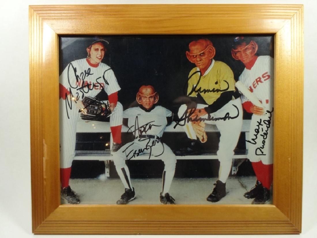 FRAMED PRINT WITH AUTOGRAPHS OF 4 STAR TREK DEEP SPACE (1 of 5)