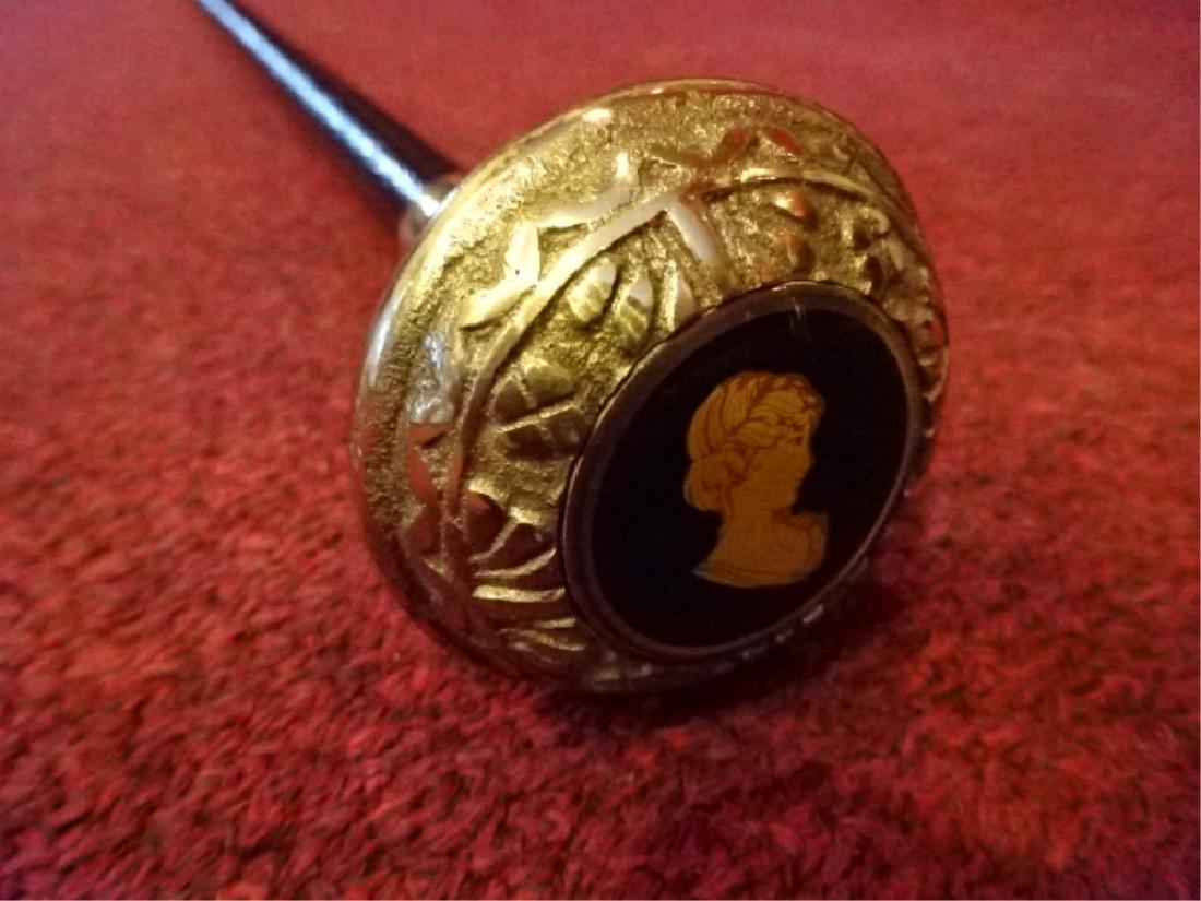 VINTAGE BRIDGES CANE / WALKING STICK, BRASS AND (1 of 9)