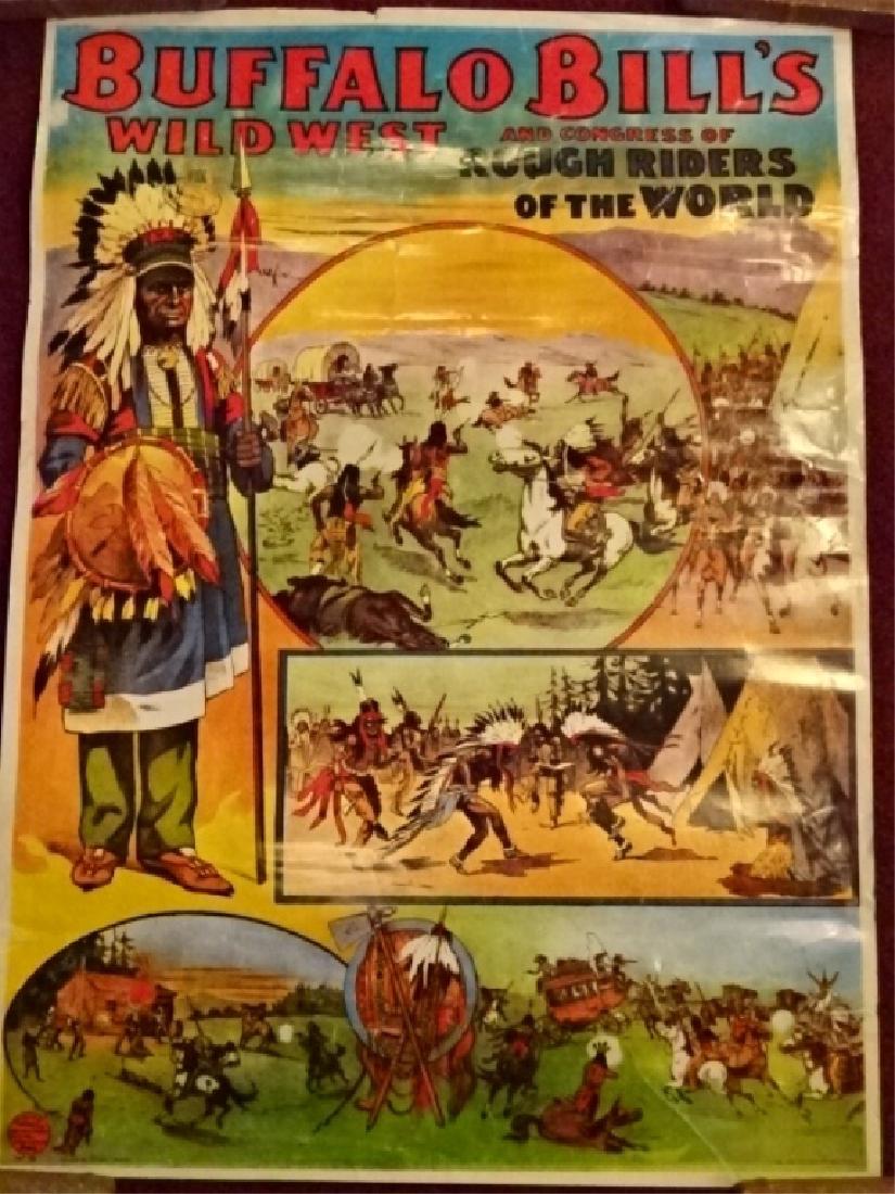BUFFALO BILL WILD WEST POSTER, CONGRESS OF ROUGH RIDERS (1 of 7)