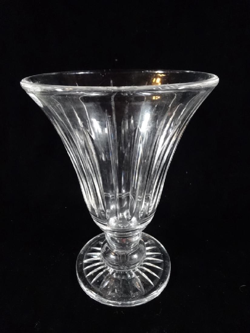 STUART CRYSTAL VASE, MARKED, VERY GOOD CONDITION WITH: STUART CRYSTAL VASE, MARKED, VERY GOOD CONDITION WITH NO CHIPS, 17"H X 7"W, SKU205.167