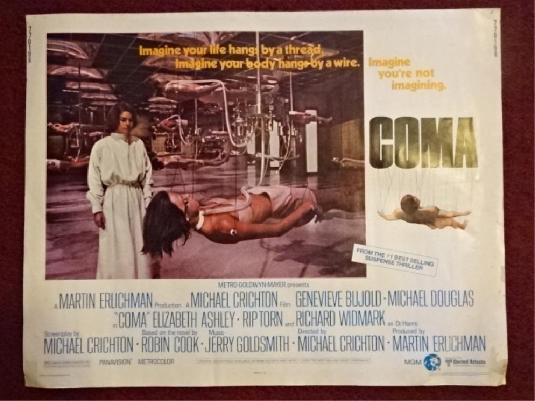 1978 ORIGINAL MOVIE POSTER "COMA", STARRING MICHAEL (1 of 6)