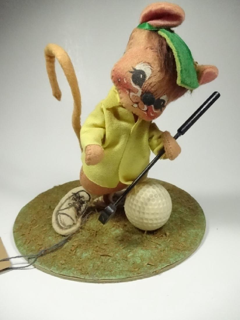 VINTAGE ANNALEE MOBILITEE DOLL, GOLFER IN GREEN HAT & (1 of 9)