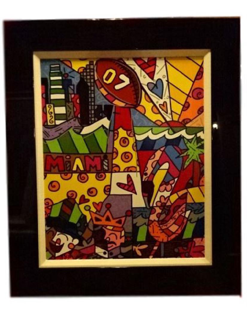 ROMERO BRITTO SIGNED MIXED MEDIA, LIMITED EDITION (1 of 10)