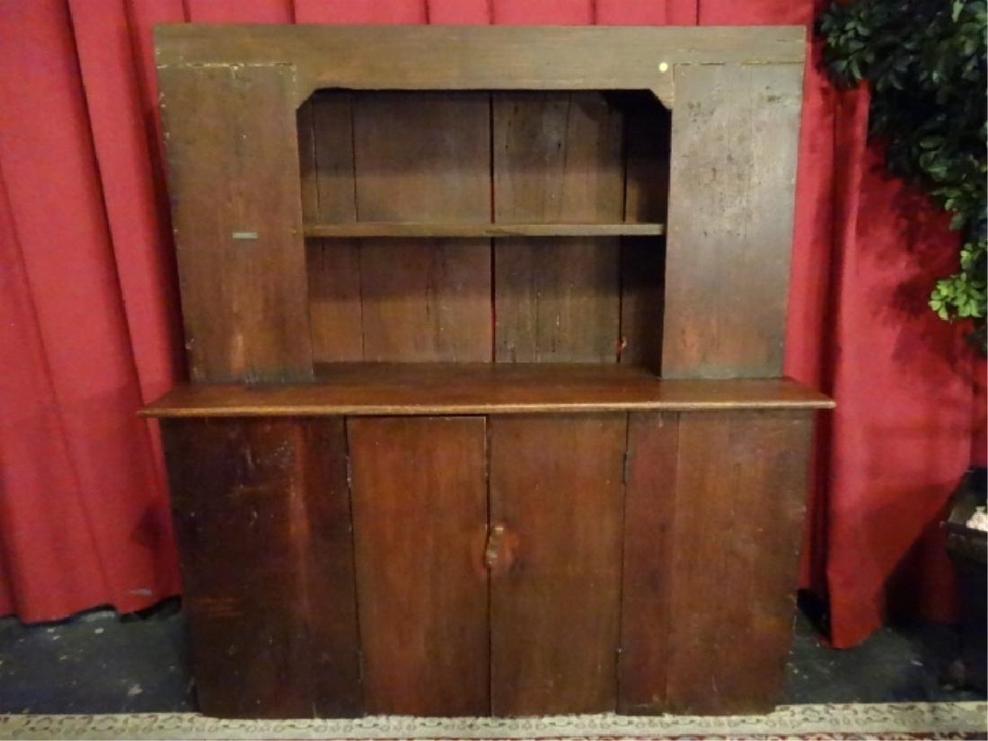 PENNSYLVANIA DUTCH PRIMITIVE WOOD CABINET, OPEN UPPER (1 of 7)
