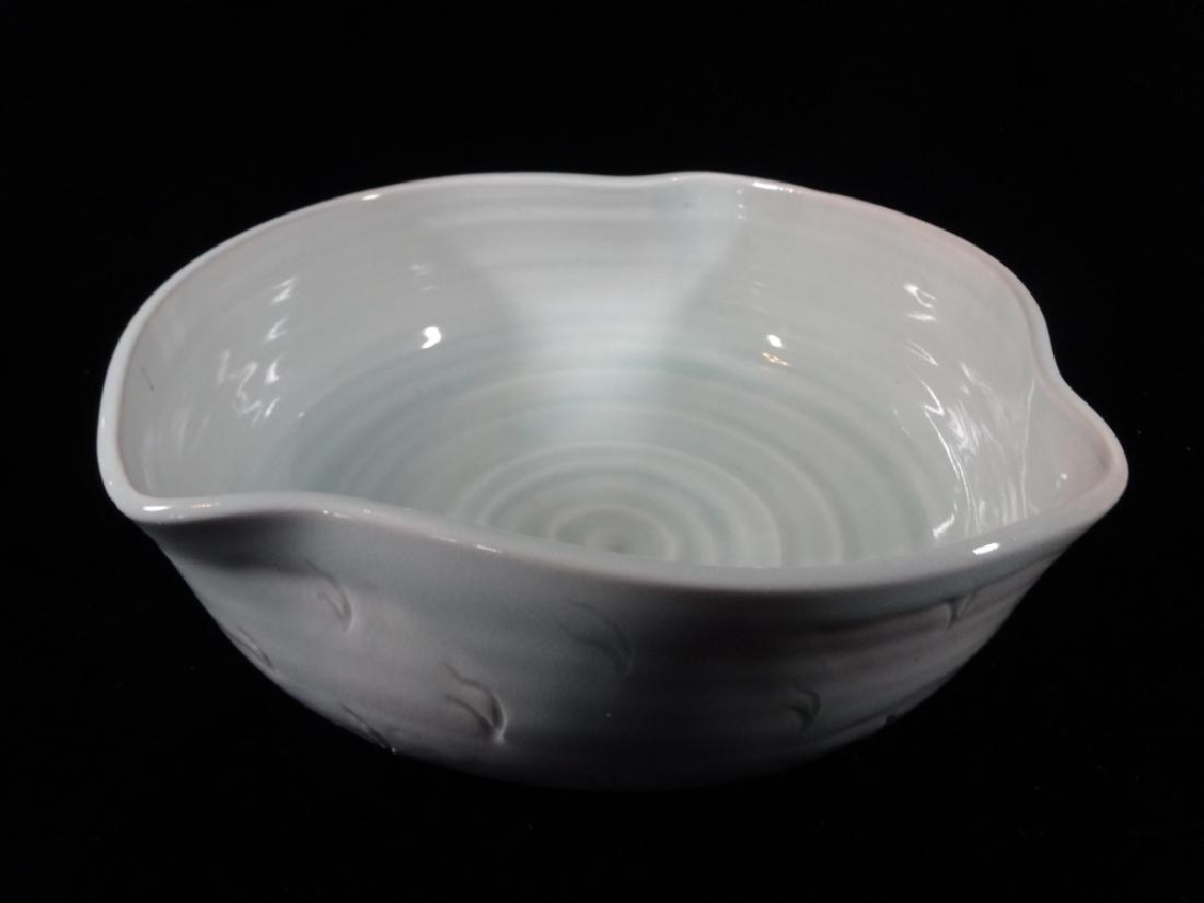 BEECHER POTTERY BOWL, MARKED, VERY GOOD CONDITION, 11": BEECHER POTTERY BOWL, MARKED, VERY GOOD CONDITION, 11" X 5", SKU7214