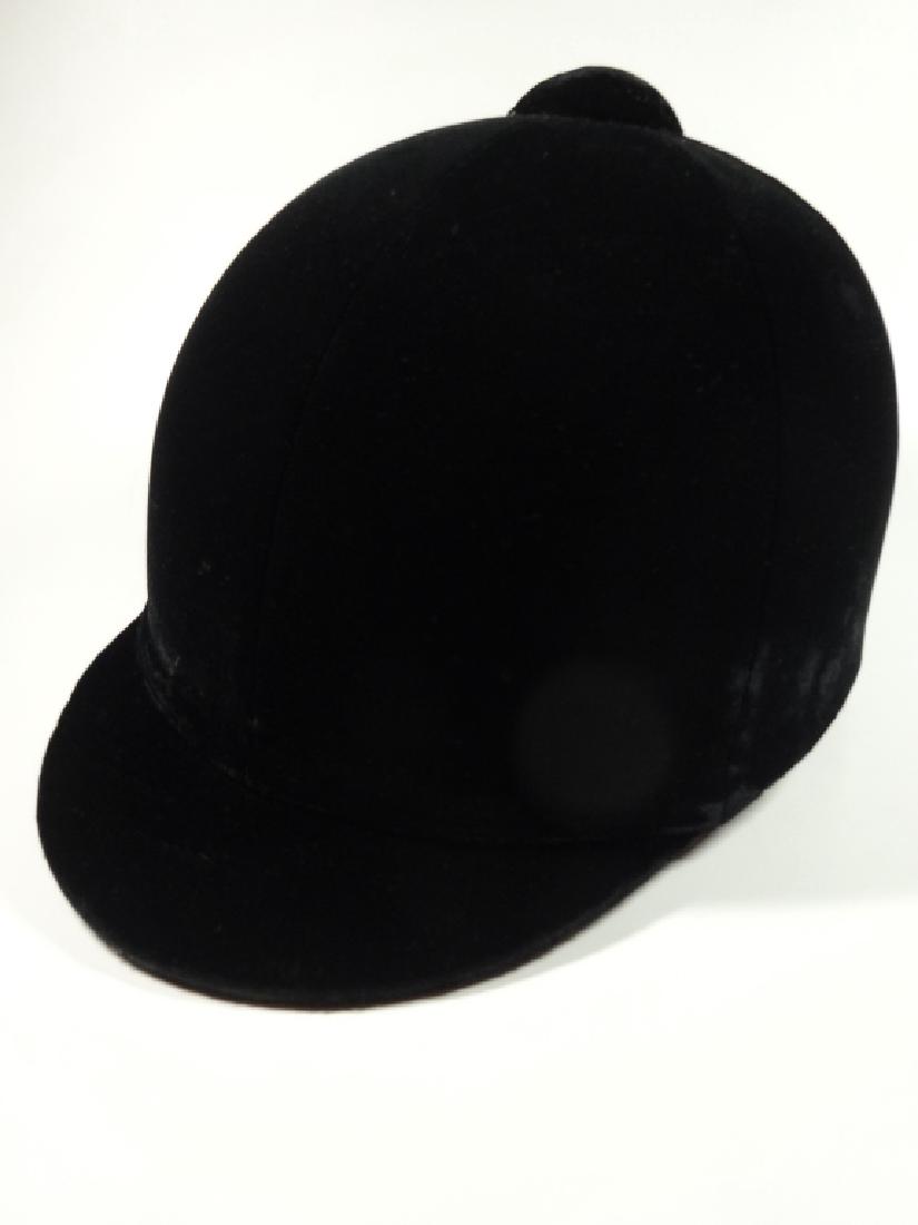EQUESTRIAN HELMET, SIZE 7 1/8, VELVETEEN, BY (1 of 8)