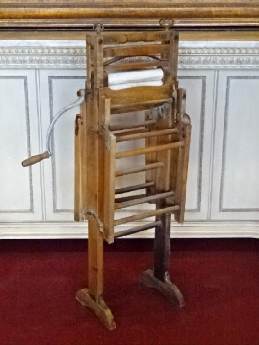 ANTIQUE ANCHOR BRAND LAUNDRY WRINGER AND DRYING RACK, (1 of 6)