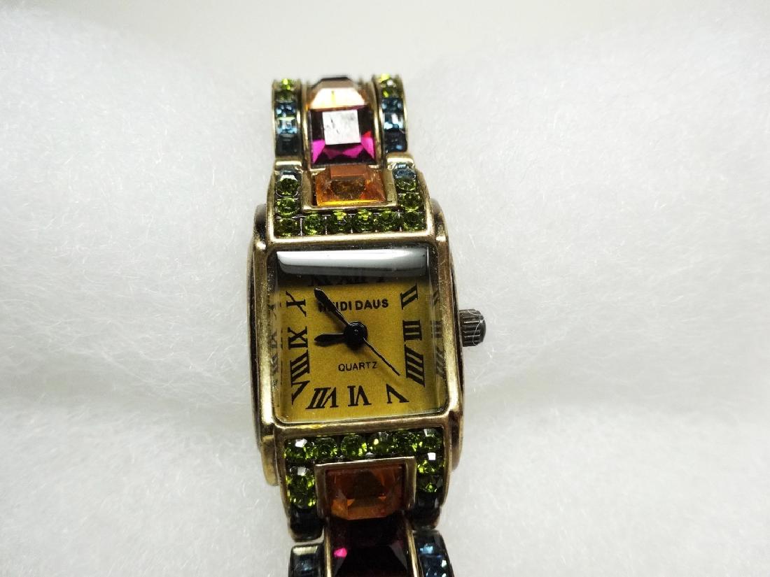 VINTAGE HEIDI DAUS WATCH WITH LARGE MULTI COLOR (1 of 7)