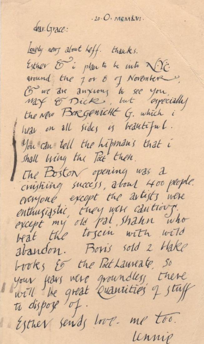 BASKIN LEONARD: (1922-2000) American Sculptor, (1 of 2)