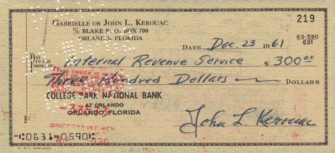 KEROUAC JACK: (1922-1969) American Author, a pioneer of (1 of 1)