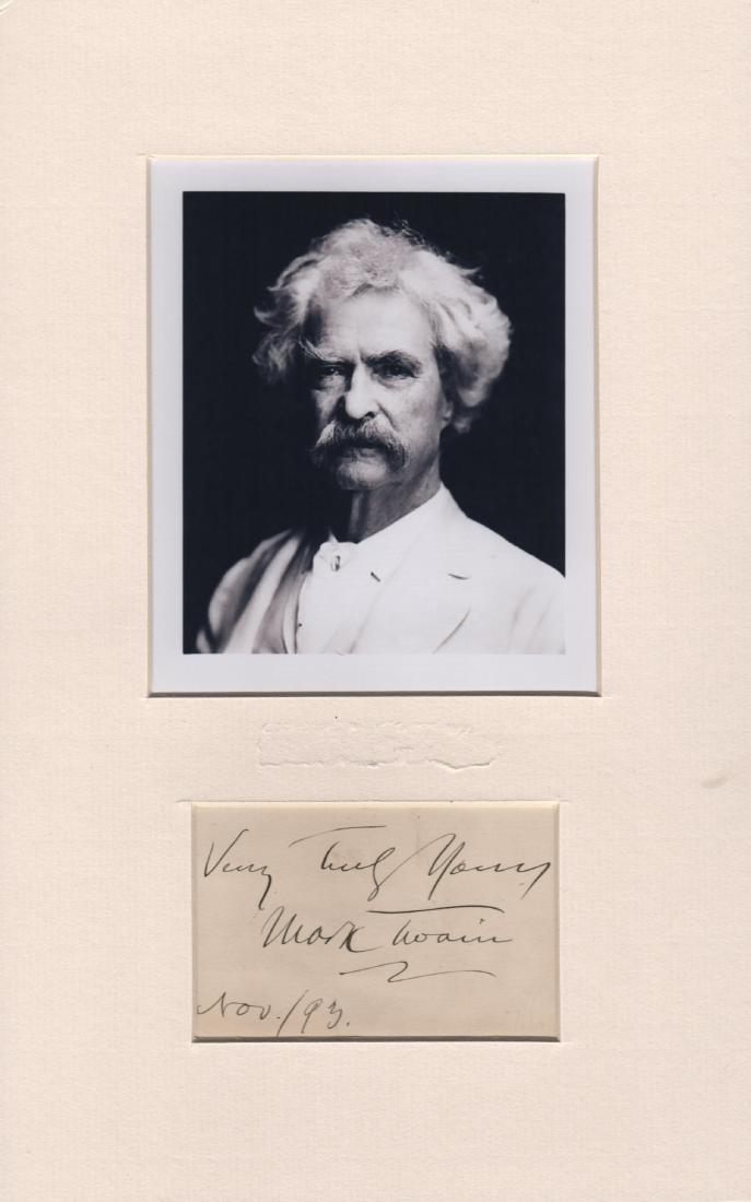 TWAIN MARK: (1835-1910) Pen name of Samuel L. Clemens. (1 of 1)