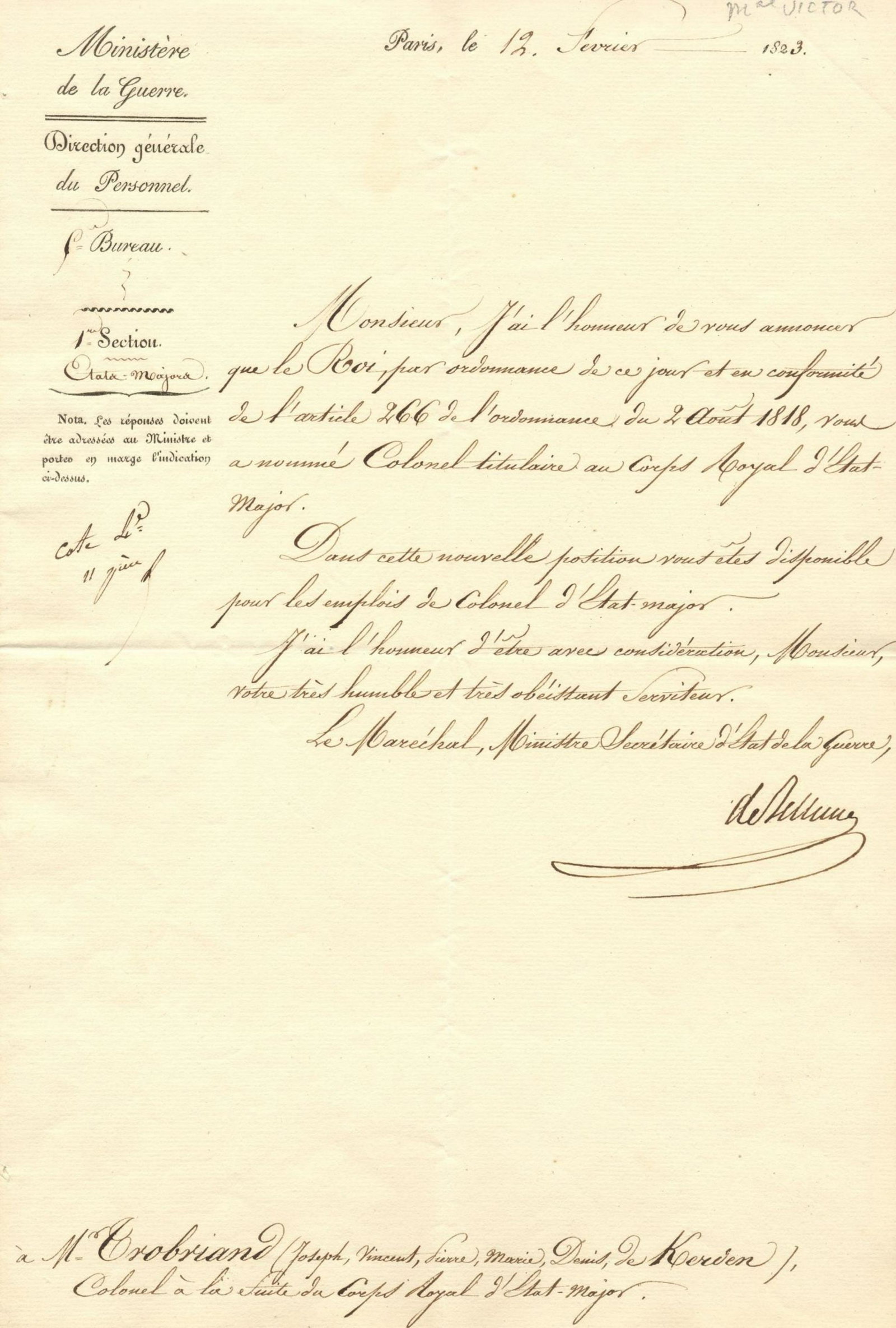 VICTOR-PERRIN CLAUDE: (1764-1841) (1 of 1)