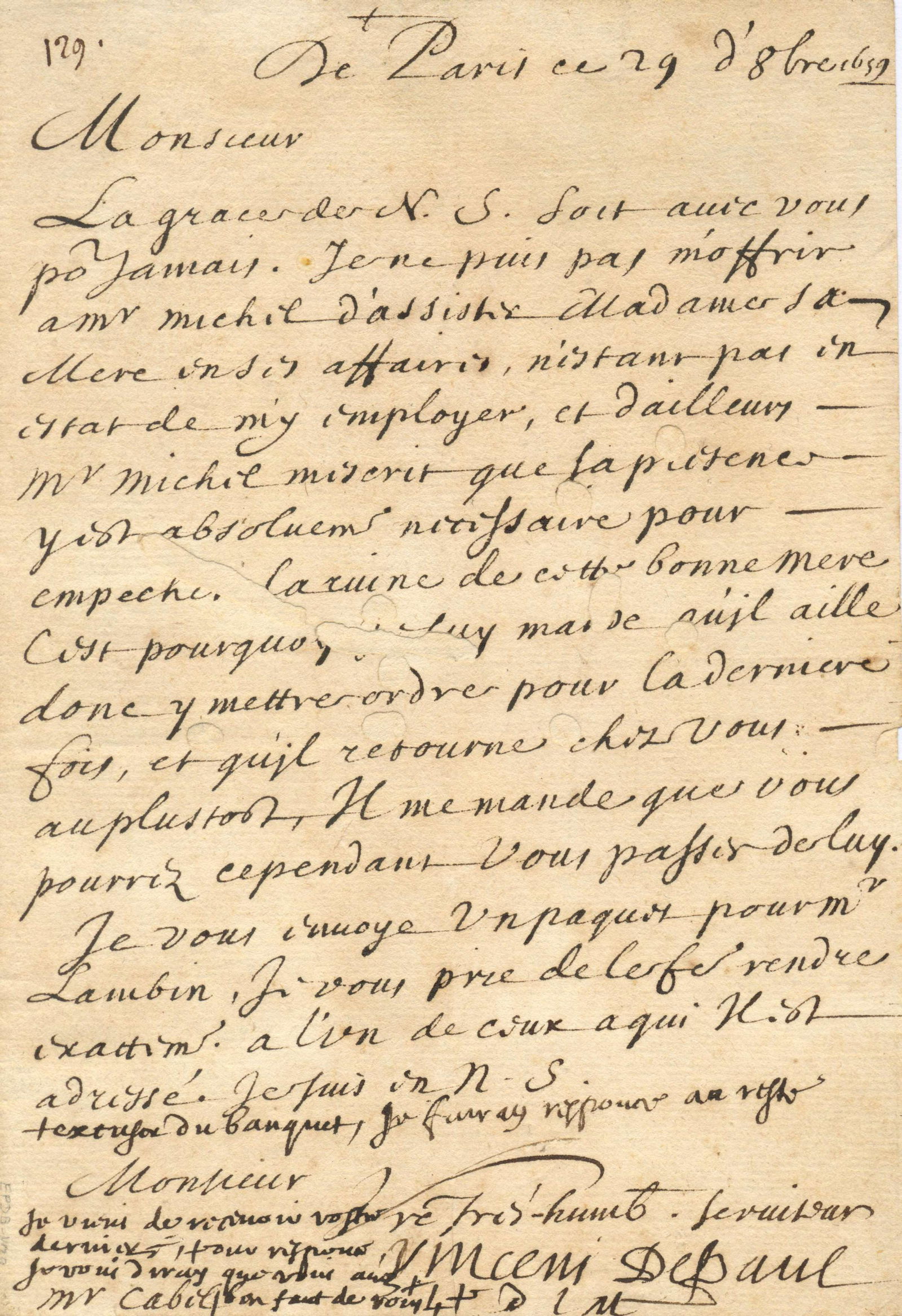 SAINT VINCENT DE PAUL: (1581-1660) (1 of 1)