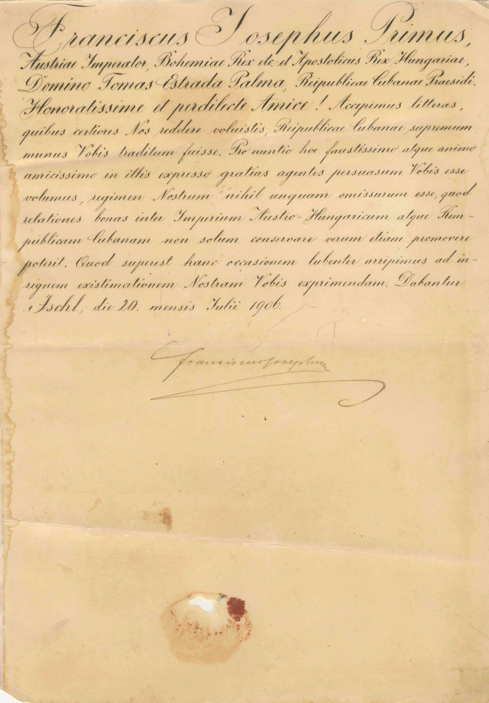 FRANZ JOSEPH I OF AUSTRIA: (1830-1916) (1 of 1)