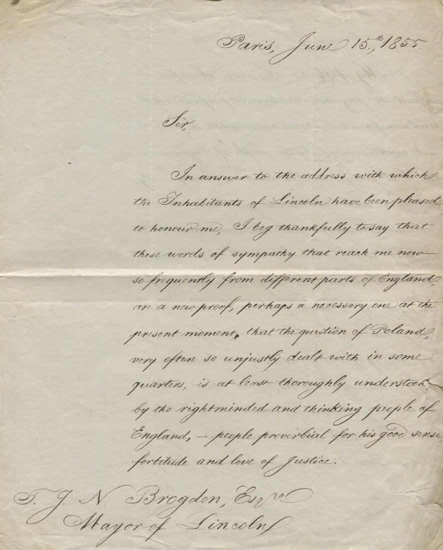 CZARTORYSKI ADAM JERZY: (1770-1861) (1 of 3)