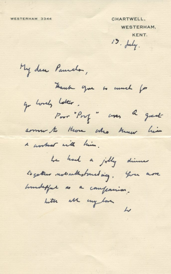 CHURCHILL WINSTON S.: (1874-1965) (1 of 2)