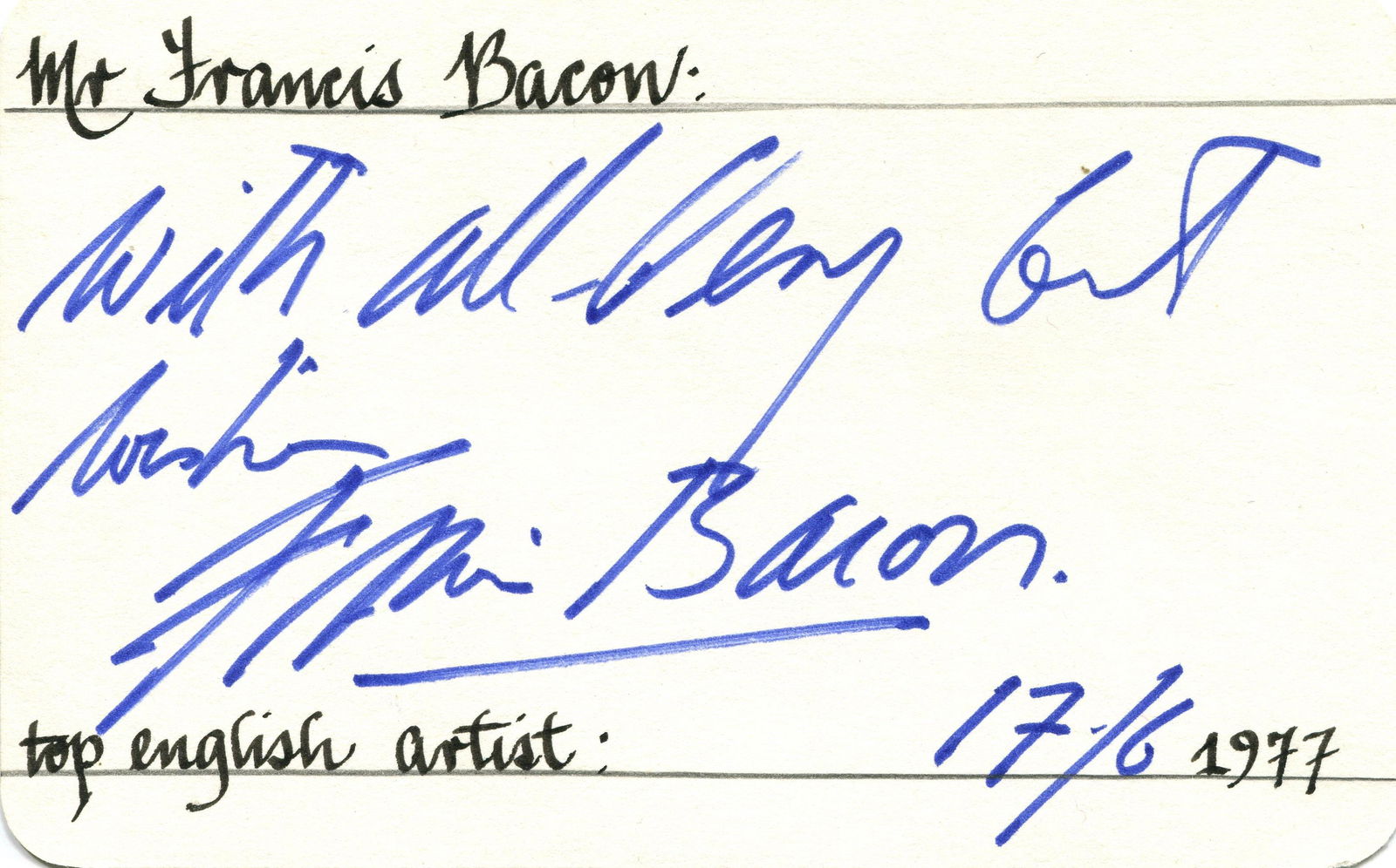 BACON FRANCIS: (1909-1992) (1 of 1)