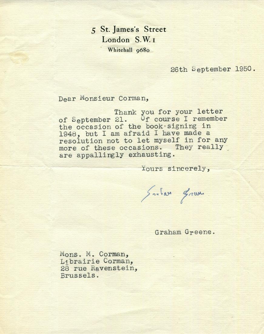 GREENE GRAHAM: (1904-1991) (1 of 1)