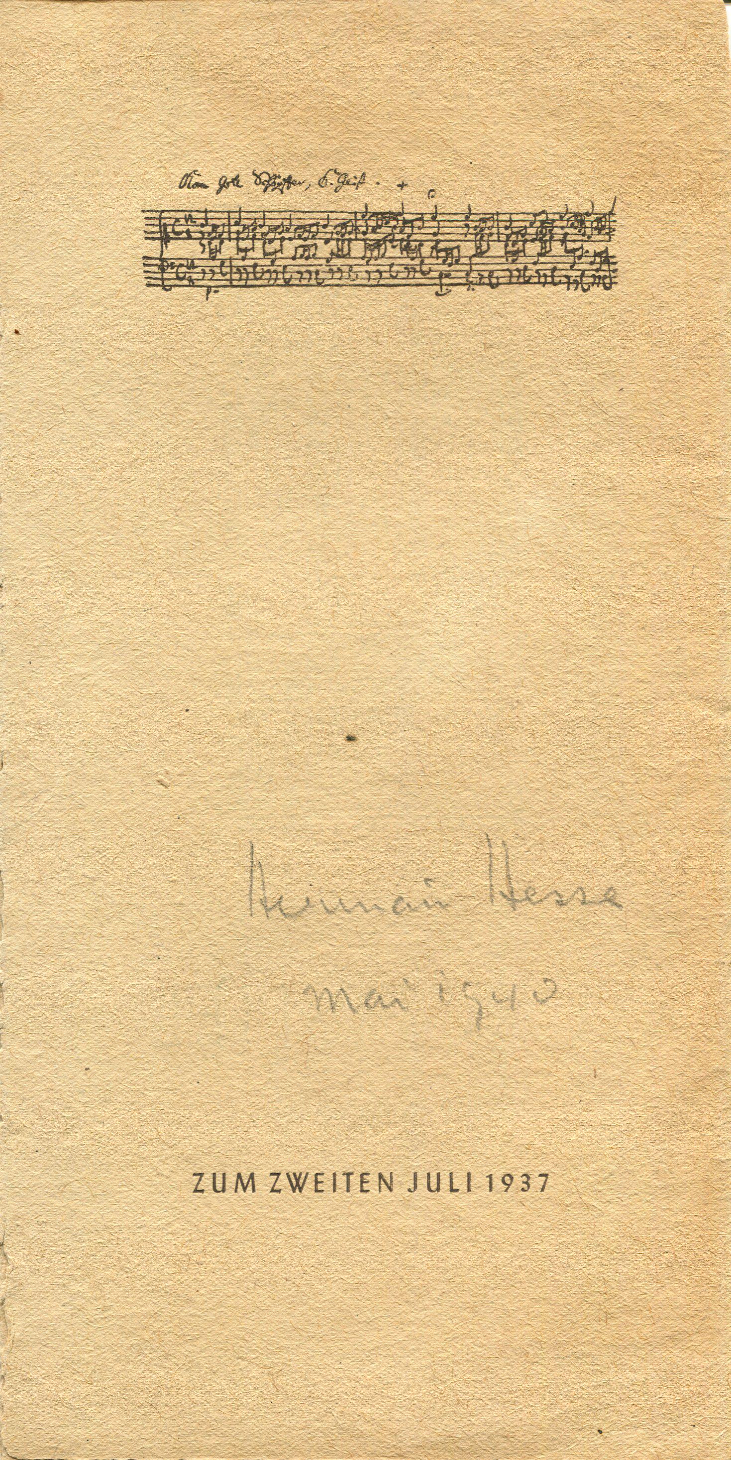 HESSE HERMANN: (1877-1962) (1 of 4)