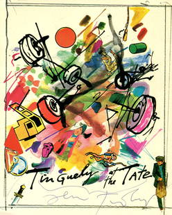 ARTISTS:: ARTISTS: Selection of signed colour postcards, exhibition cards and a few other images (removed from catalogues etc.) by various artists comprising Jean Tinguely, George Segal, Richard Nonas, Markus L