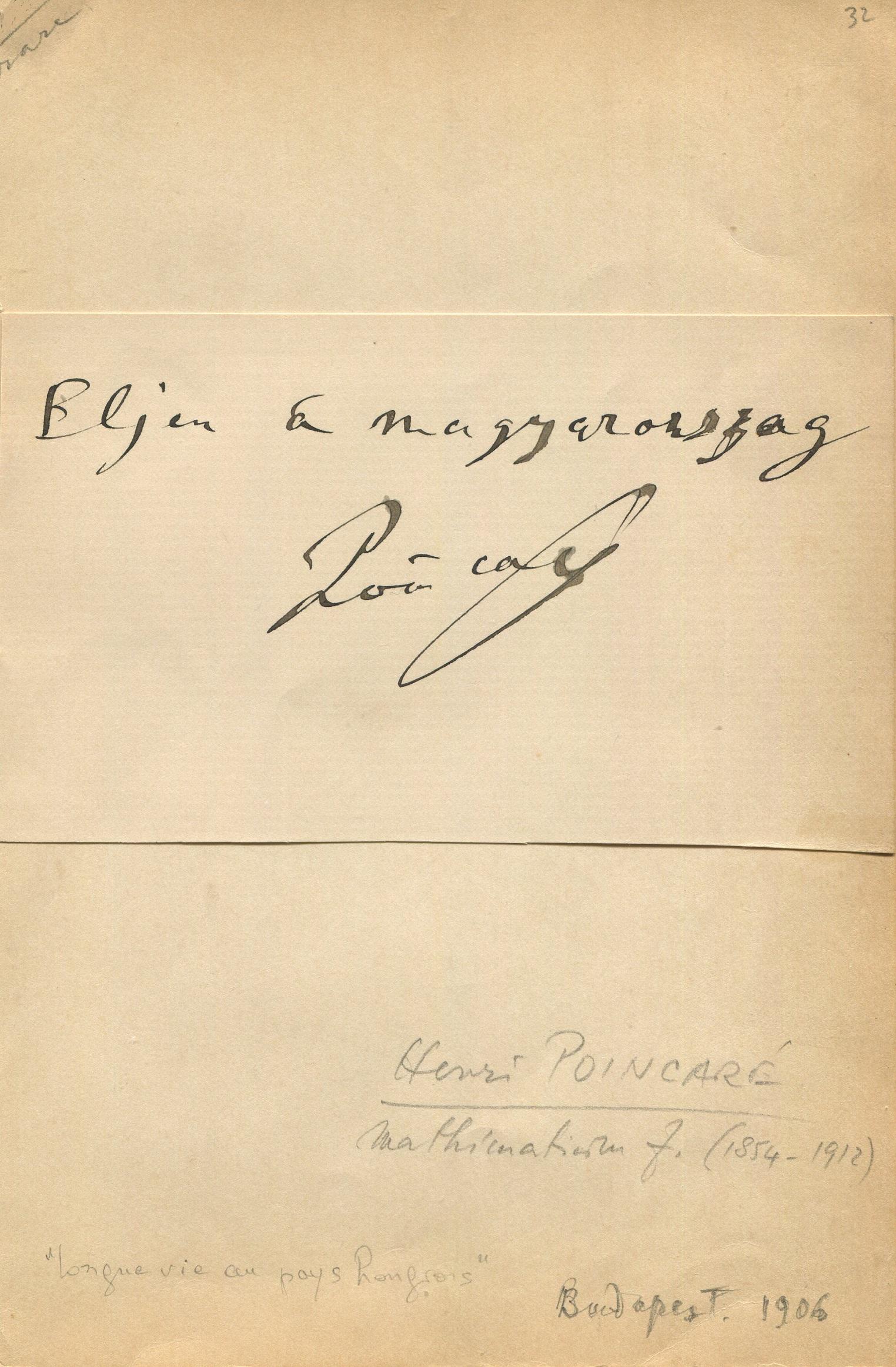 POINCARÃ‰ HENRI: (1854-1912) (1 of 1)