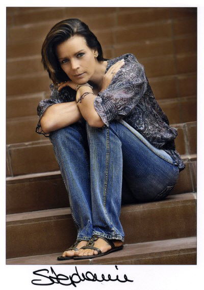 FAMOUS MEN & WOMEN: Selection of signed 8 x 10 pho: FAMOUS MEN & WOMEN: Selection of signed 8 x 10 photographs and smaller, mainly colour, by various famous men and women comprising Princess Stephanie of Monaco, Gordon Brown, Stirling Moss, Jackie Stew