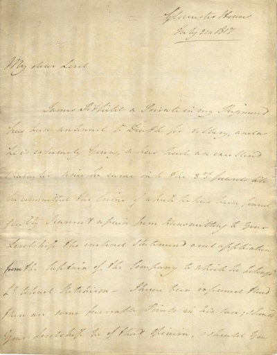 PRINCE WILLIAM FREDERICK: (1776-1834) Duke of Glo: PRINCE WILLIAM FREDERICK: (1776-1834) Duke of Gloucester and Edinburgh, nephew of King George III. An interesting A.L.S., William Frederick, three pages, 4to, Gloucester House, 21st July 1817, to 'My