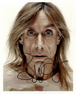 MALE SINGERS:: MALE SINGERS: Small selection of signed 8 x 10 photographs by various male pop singers and musicians comprising Iggy Pop, Brian Wilson, Elvis Costello and Nick Cave. Most are boldly signed, largely to