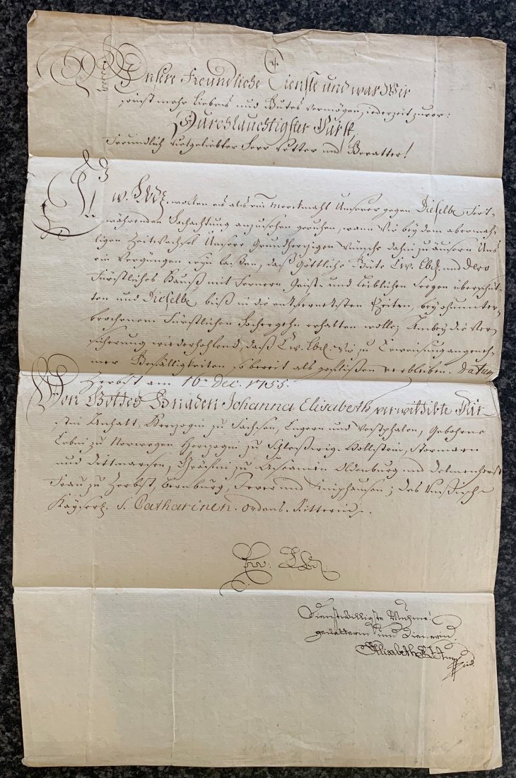 JOHANNA ELISABETH OF HOLSTEIN-GOTTORP: (1712-1760) (1 of 2)