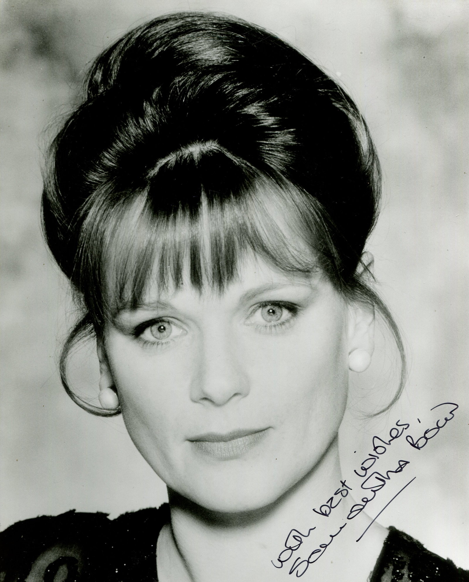 JAMES BOND:: JAMES BOND: Selection of signed 8 x 10 photographs and slightly smaller (1) by various actors and actresses who starred in different James Bond films featuring Pierce Brosnan, comprising Samantha Bond