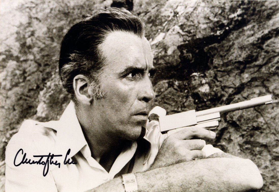 JAMES BOND: Selection of signed 8 x 10 photographs,: JAMES BOND: Selection of signed 8 x 10 photographs, colour (4), by various actors and actresses who starred as villains in the James Bond films comprising Christopher Lee, Richard Kiel (2, one also si