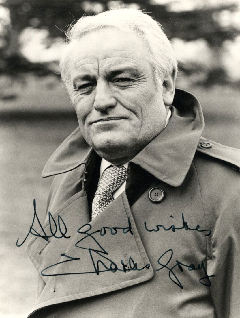 JAMES BOND: Selection of signed 8 x 10 photographs,: JAMES BOND: Selection of signed 8 x 10 photographs, and slightly smaller (1), colour (6), by various actors and actresses who have starred in James Bond films comprising Charles Gray, Madeline Smith,