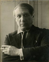 PICASSO PABLO: (1881-1973) A striking original signed portrait of Picasso by Rogi Andre
