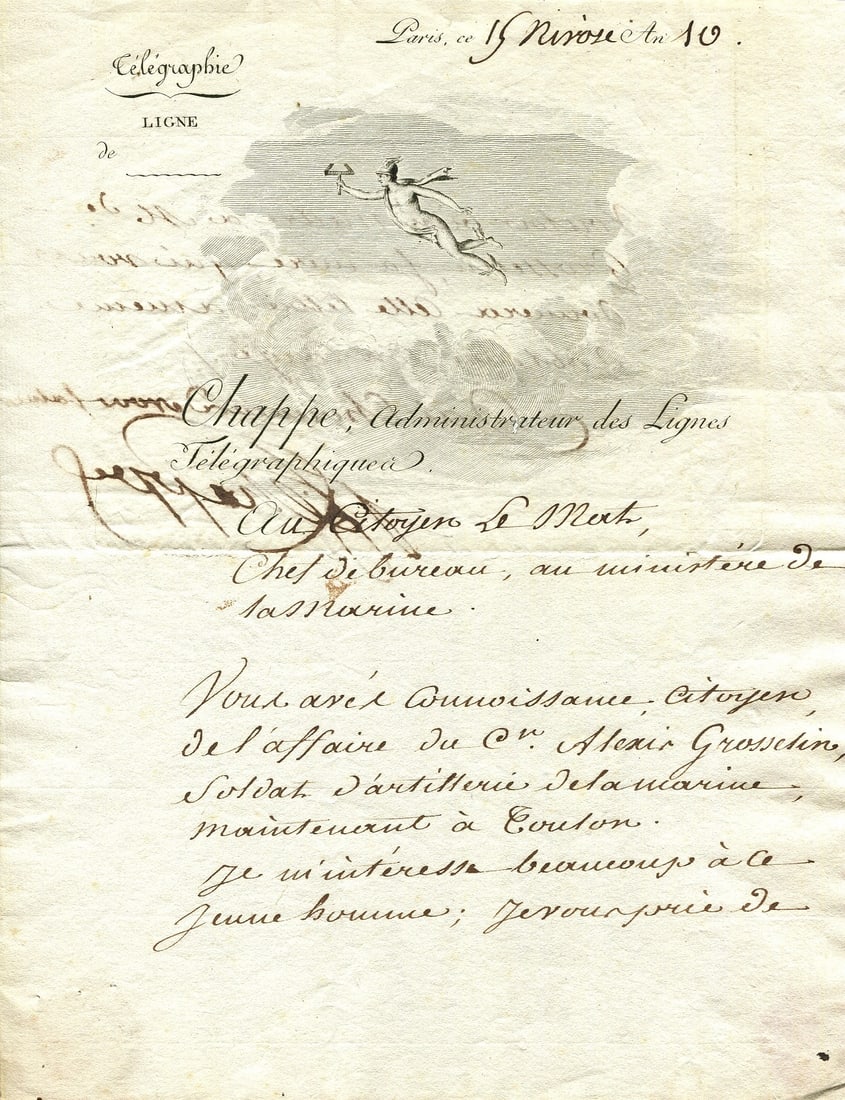 CHAPPE IGNACE: (1762-1829) (1 of 3)