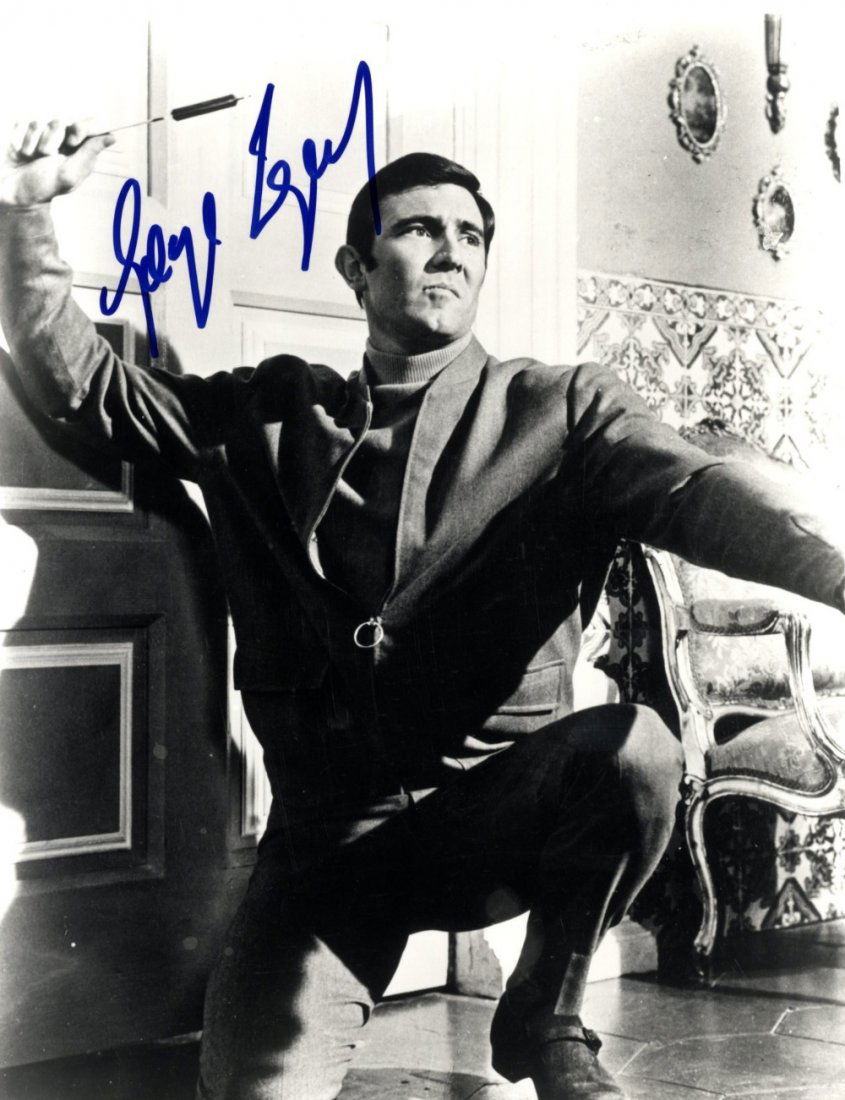 JAMES BOND: Selection of signed 8 x 10 photographs by v: JAMES BOND: Selection of signed 8 x 10 photographs by various actors who have starred in James Bond films in different roles comprising George Lazenby (2), Robert Brown, Rick Yune and Mads Mikkelsen.