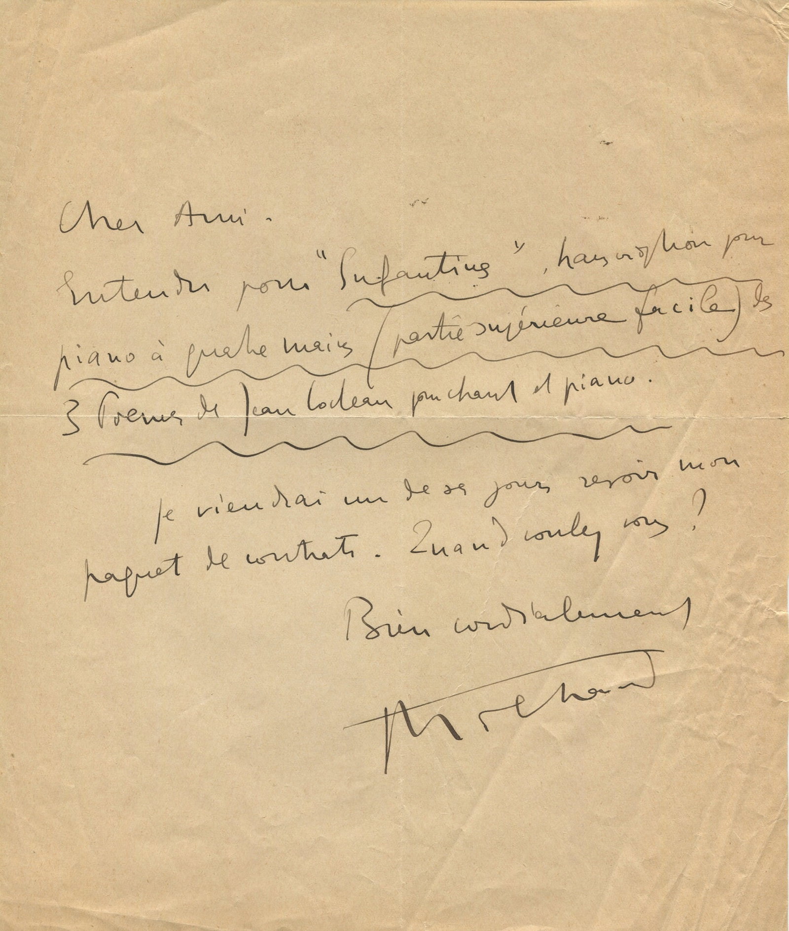 MILHAUD DARIUS: (1892-1974) (1 of 1)