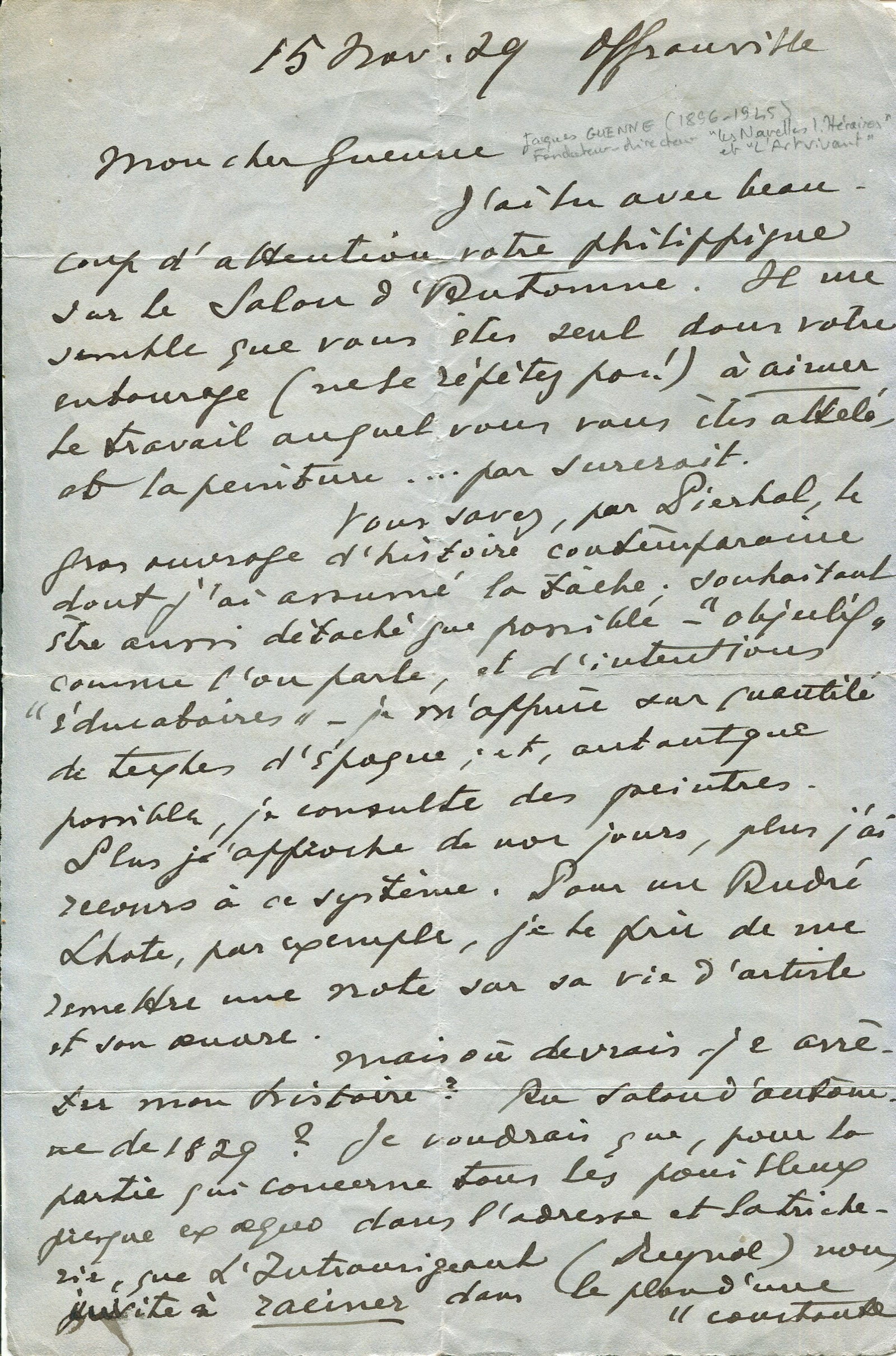 BLANCHE JACQUES-ÉMILE: (1861-1942): BLANCHE JACQUES-ÉMILE: (1861-1942) French artist, a successful portrait painter whose subjects included his close friend Marcel Proust, as well as James Joyce, Aubrey Beardsley, Claude Debussy and Ed