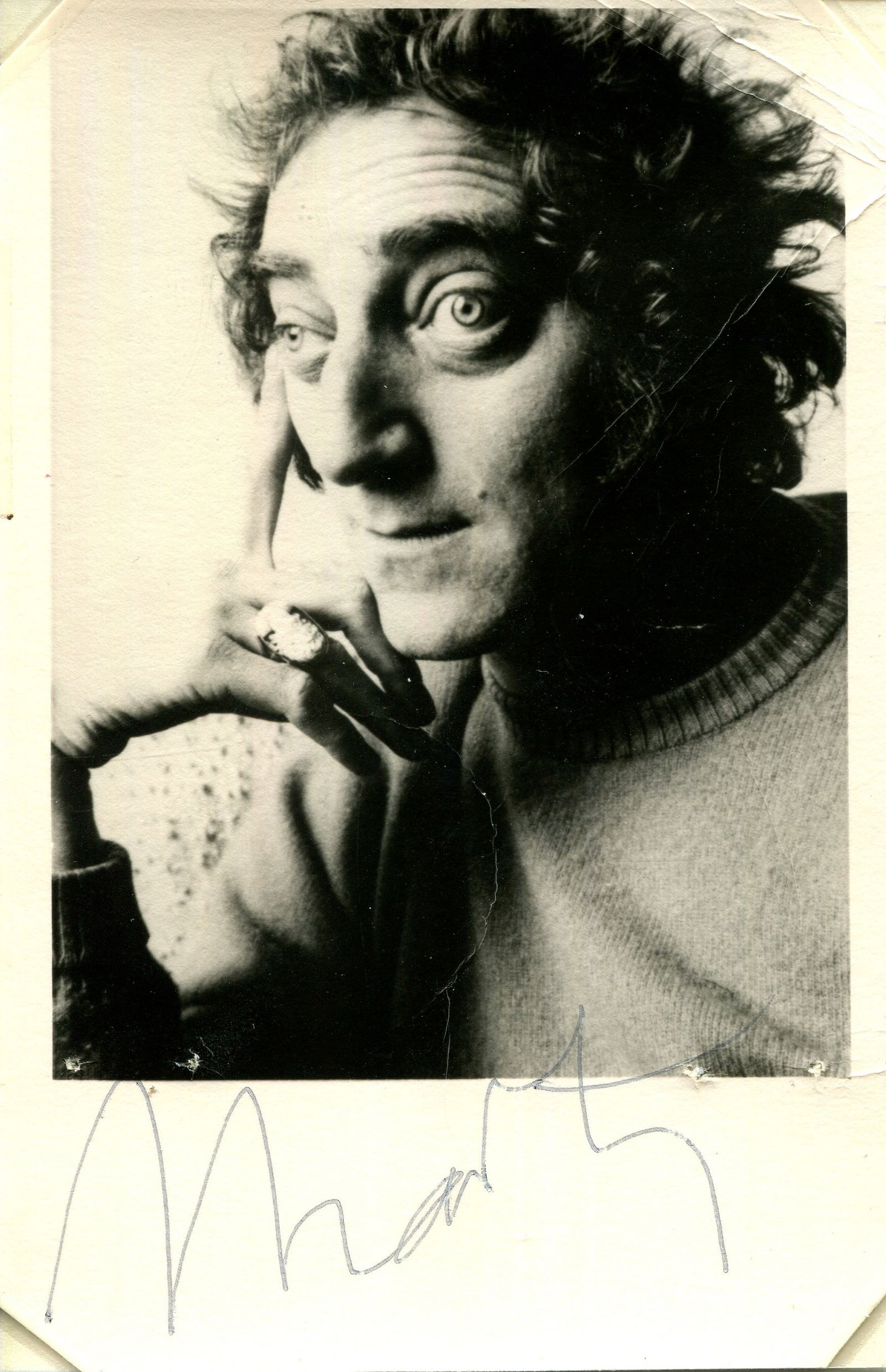 COMEDY: (x22): COMEDY: Selection of signed pieces, cards, signed postcard photographs and slightly larger etc., by various film and television comedy actors, mainly British, including Julie Walters, Beryl reid, Benn