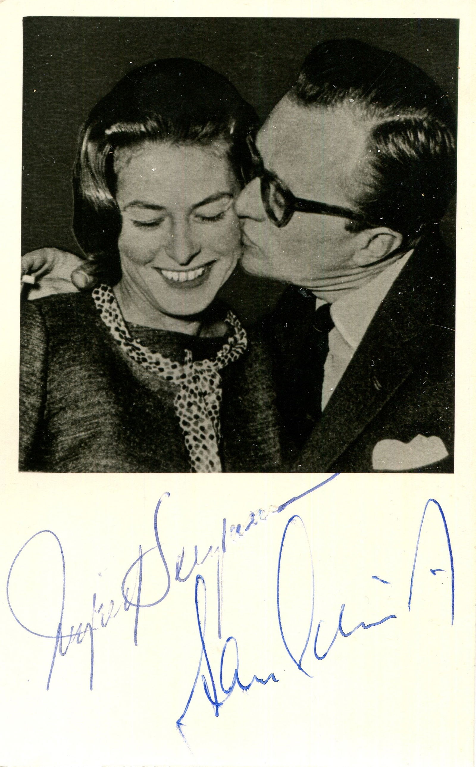 BERGMAN & SCHMIDT: BERGMAN INGRID: (1915-1982) Swedish actress, Academy Award winner & SCHMIDT LARS (1917-2009) Swedish theatrical producer, director and publisher who was instrumental in bring American theatre to t